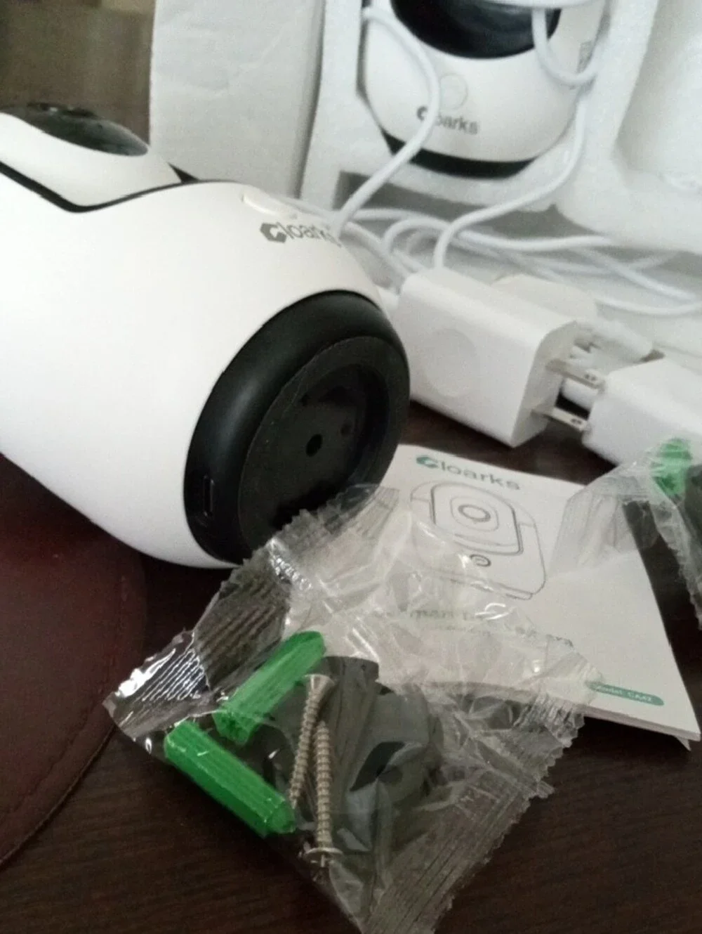 Cloarks 2K Pan/Tilt Security Cameras - White - Dual Two Pack